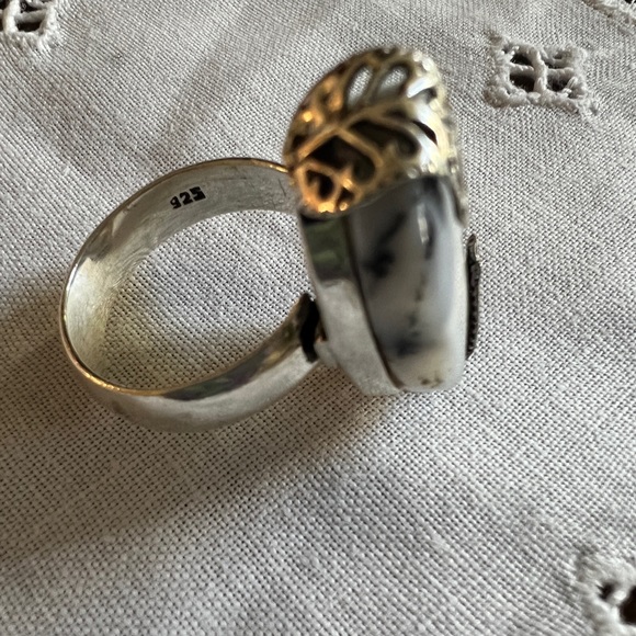 Large Dendrite Agate Ring - Picture 5 of 9